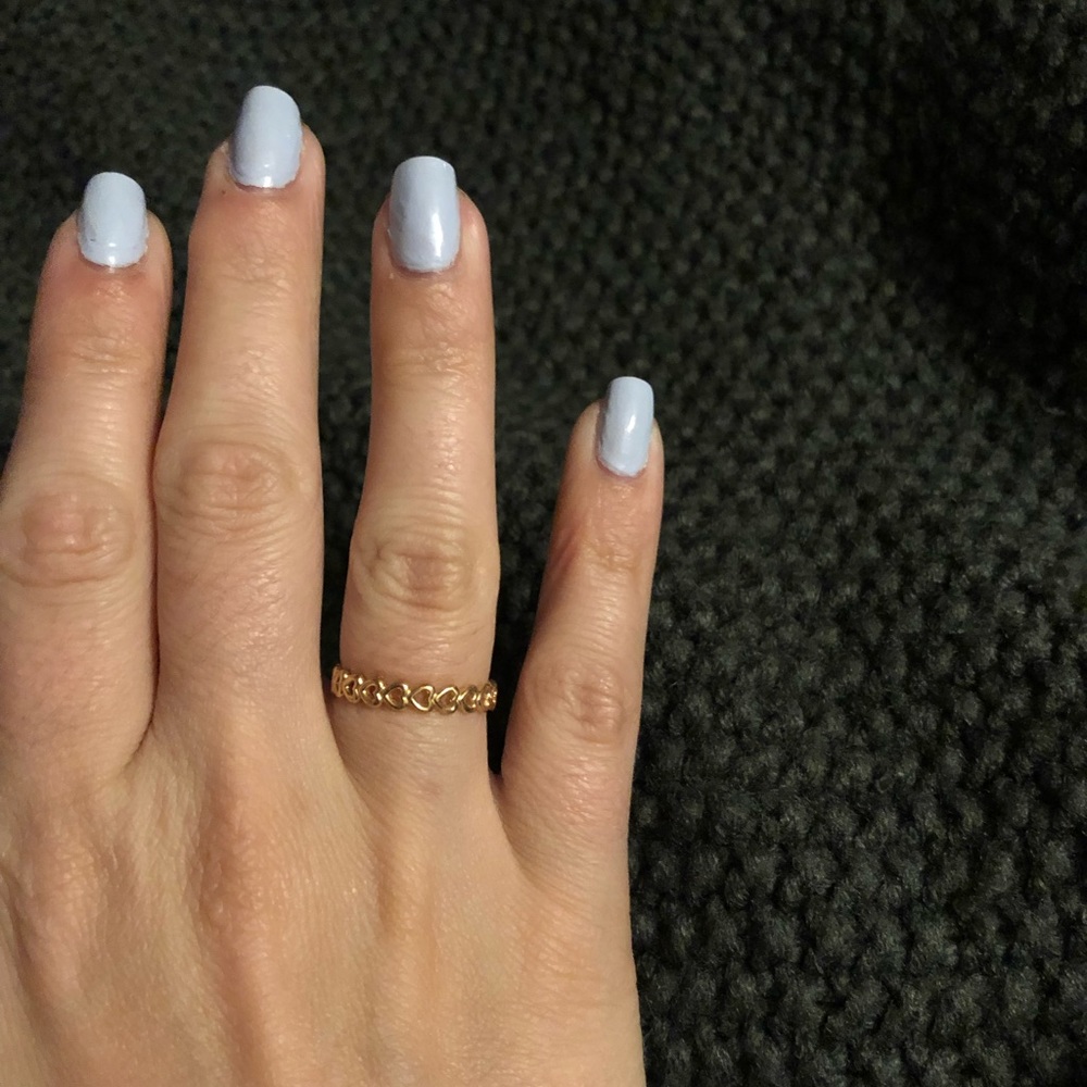 Pandora rose gold heart ring
